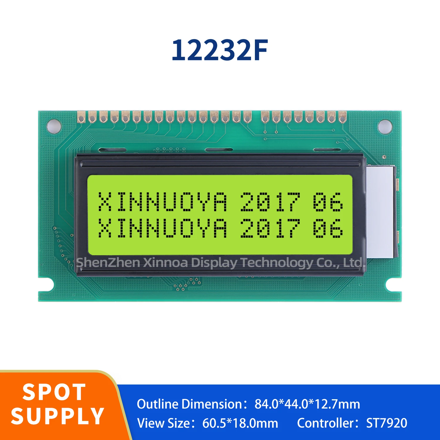 122X32 St7920 12232f Grafische Dot-Matrix Lcd-Module Controller Ic Parallel Seriële Spi-Poort Blauw Wit Lcd-12232 Lcd-Scherm