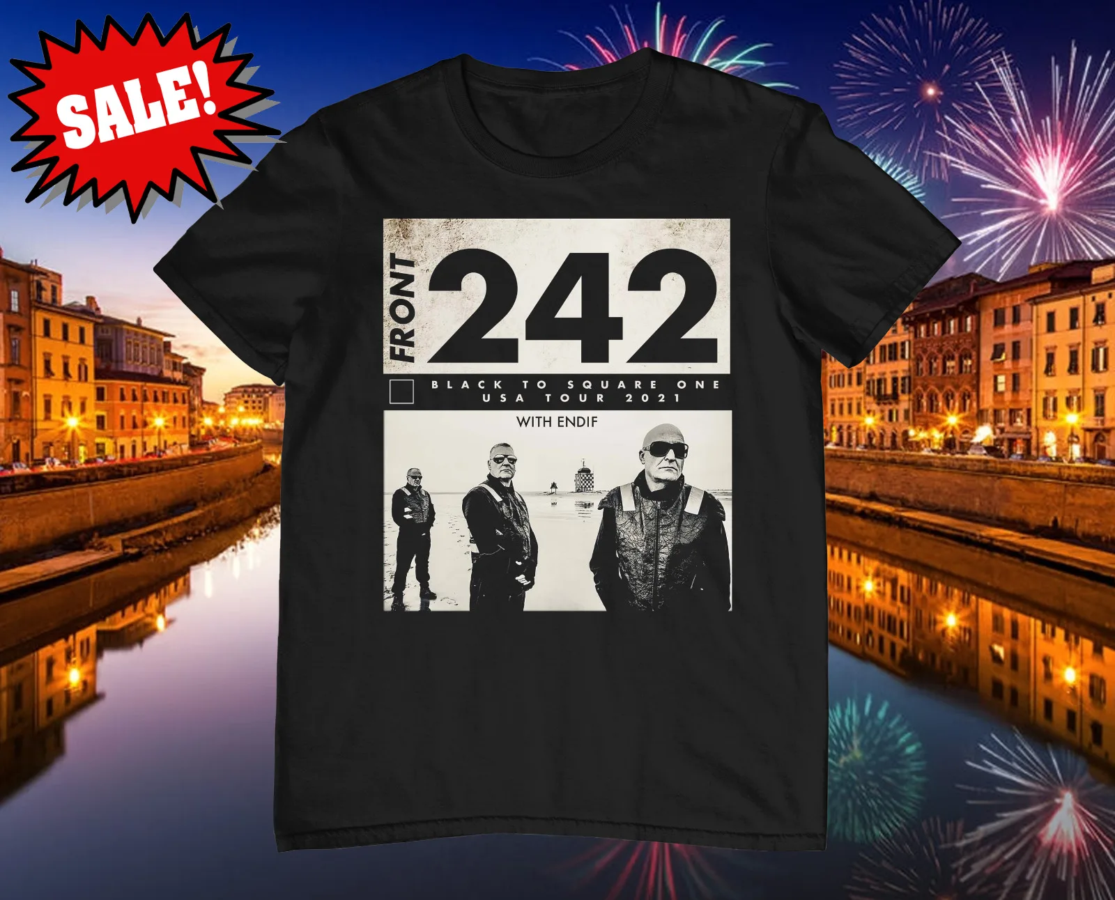 New Front 242 Band Tour Cotton Black All Size Unisex Tee Shirt A111 long sleeves