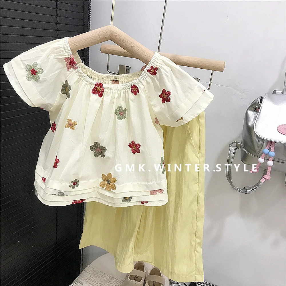 Girls' Summer Suit Thin 2025 Children's Versatile Children's Clothing Exquisite Children's Comfortable Children Summer