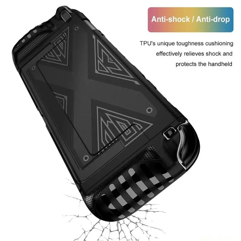 M5TD Shockproof Case for Dedicated Handheld Console Includes Handle Cover Split Design