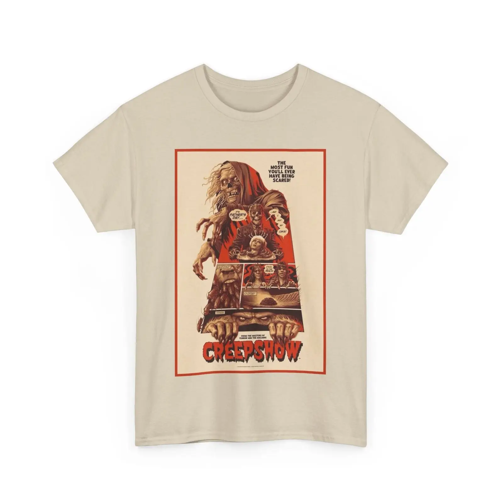 Camiseta de la película Creepshow Unisex, Camiseta de algodón pesado de George A Romero Stephen King