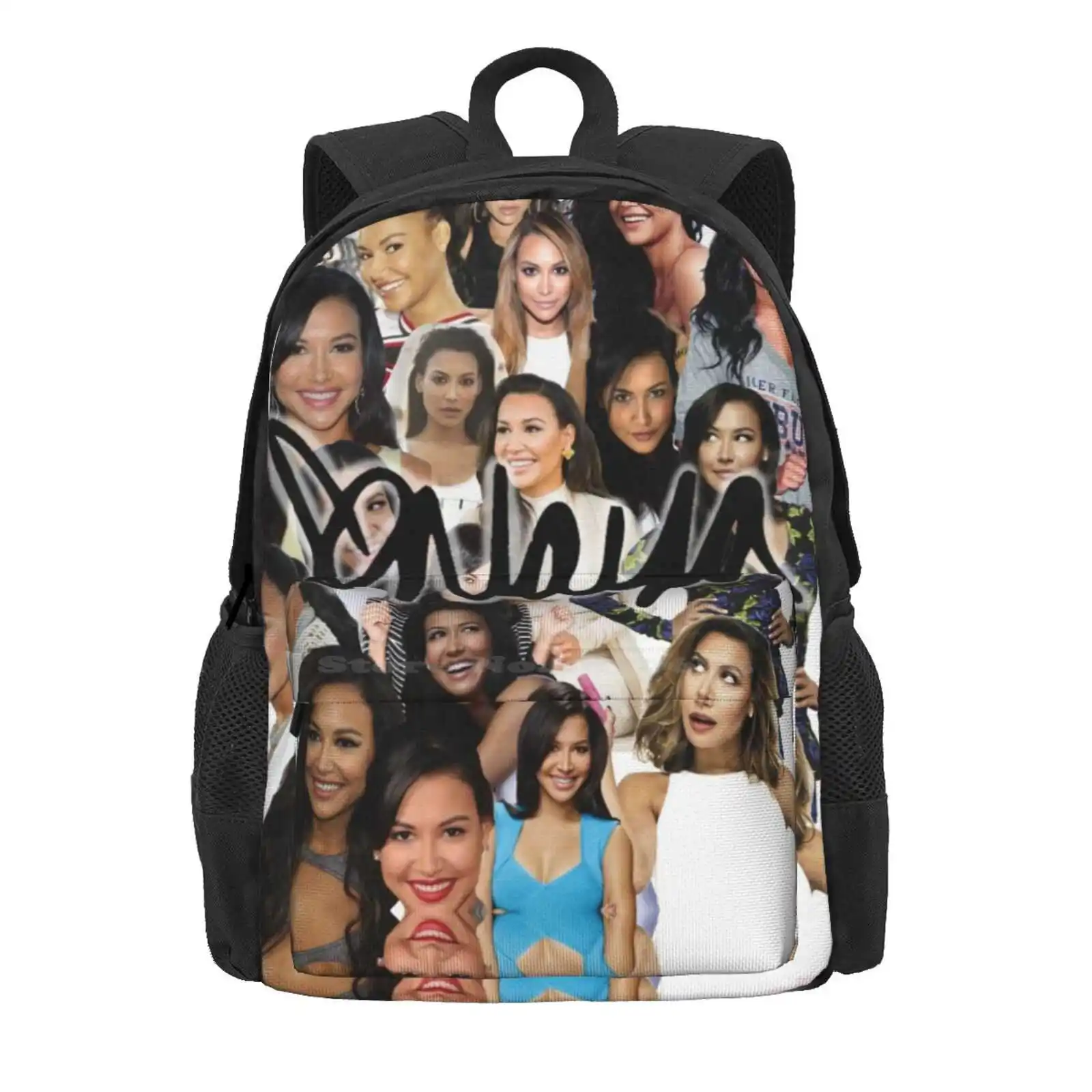 Naya Rivera Collage Hot Sale Schoolbag Backpack Fashion Bags Naya Rivera Santana Lopez Glee Brittana Collage Fangirl