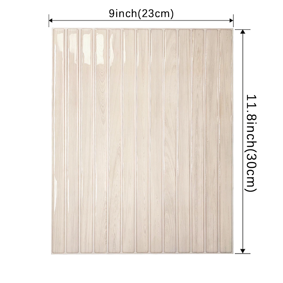 10/30pcs Wood Grain Peel & Stick Backsplash Tiles, 22.86cm x 29.97cm - Easy Apply Adhesive for Kitchen, Bathroom, Wall