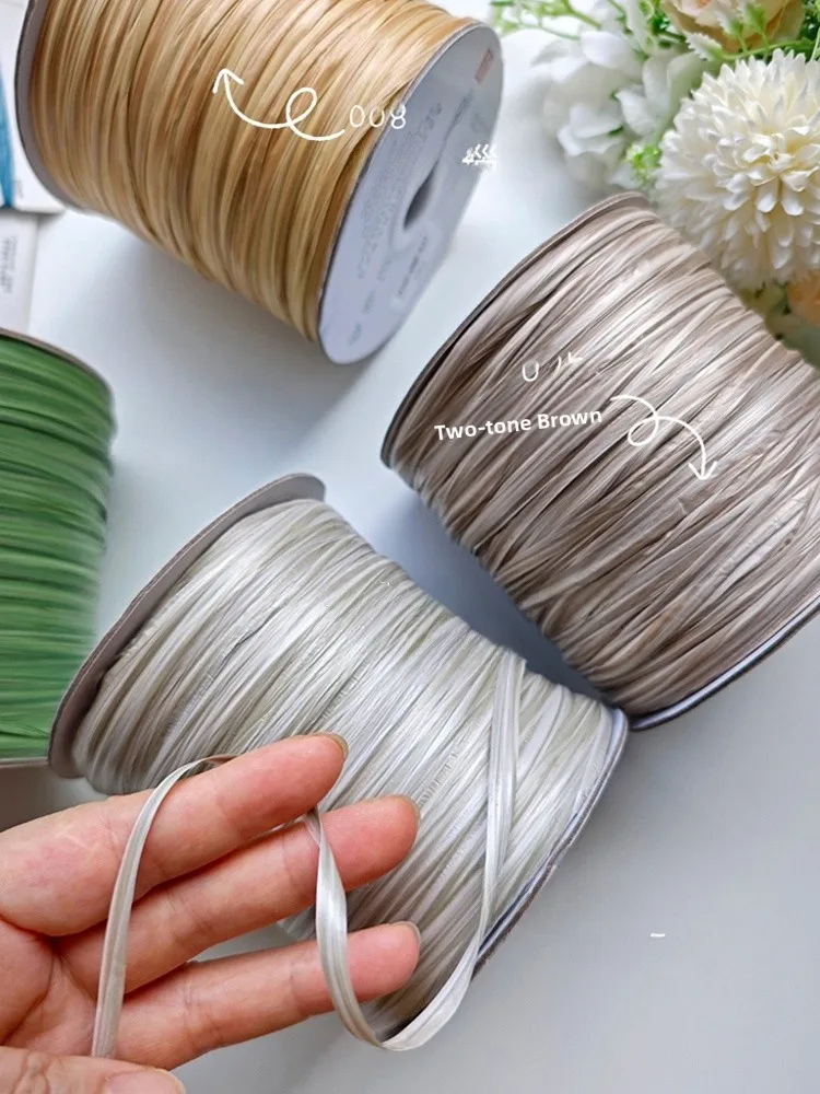 حقيبة مصنوعة يدويًا غزل خاص 300 جرام لفة مزدوجة اللون ماتي الحمار هوك إبرة المواد لحقيبة اليد Matralfi الحمار #2