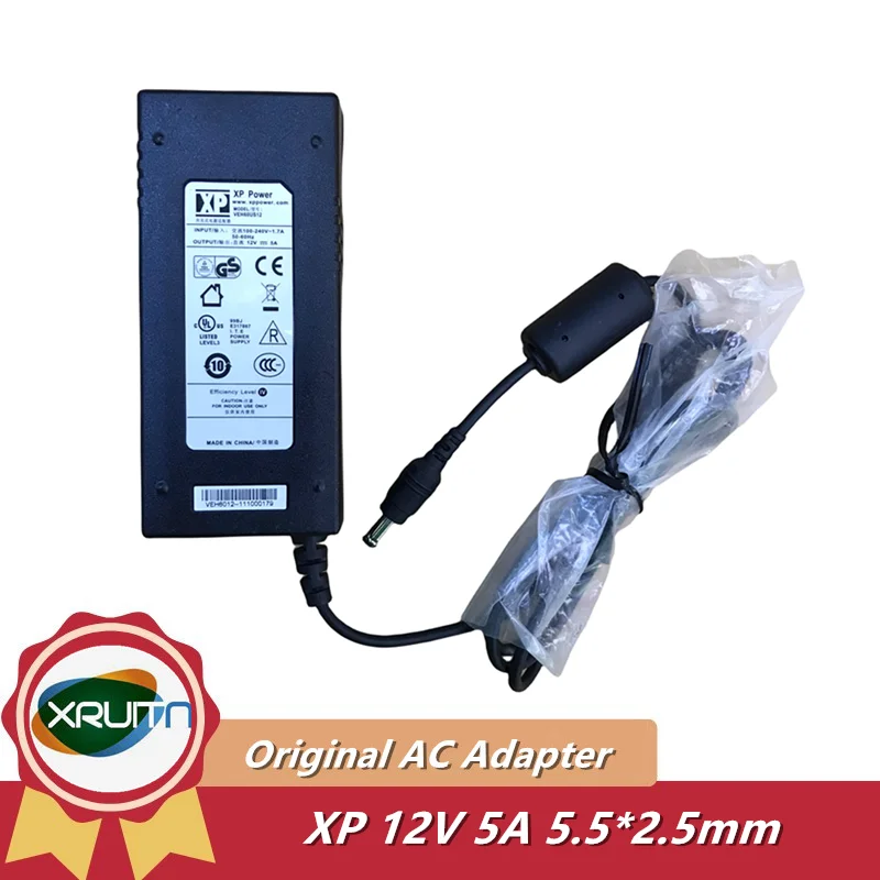 

Genuine XP Power VEH60US12 12V 5A 60W 5.5x2.5mm AC Power Adapter Charger Router LCD Monitor Power Supply Charger