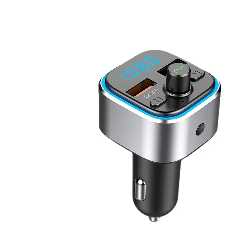 

T32 Car Bluetooth MP3 Player - Cigarette Lighter, QC3.0 Fast Charger, Intelligent Car FM Transmitter