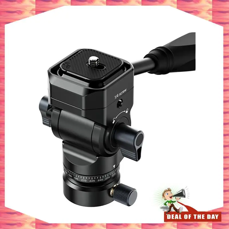 24-Hour Delivery Ulanzi U190 II Uka Fluid Tripod Head Quick Release Ball Head Max Load 4KG Professional Video Recording
