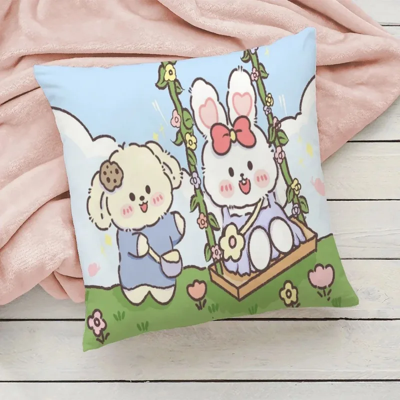 cushion for sofa, decorative pillowcase for living room, 45x45 cm, 50x50 cm Peach skin polyester pillowcase