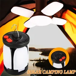 1000LM Solar Light LED Camping Lamp Rechargeable Tent Light Foldable 4500mAh Outdoor Emergency Power Bank Portable Lanterns