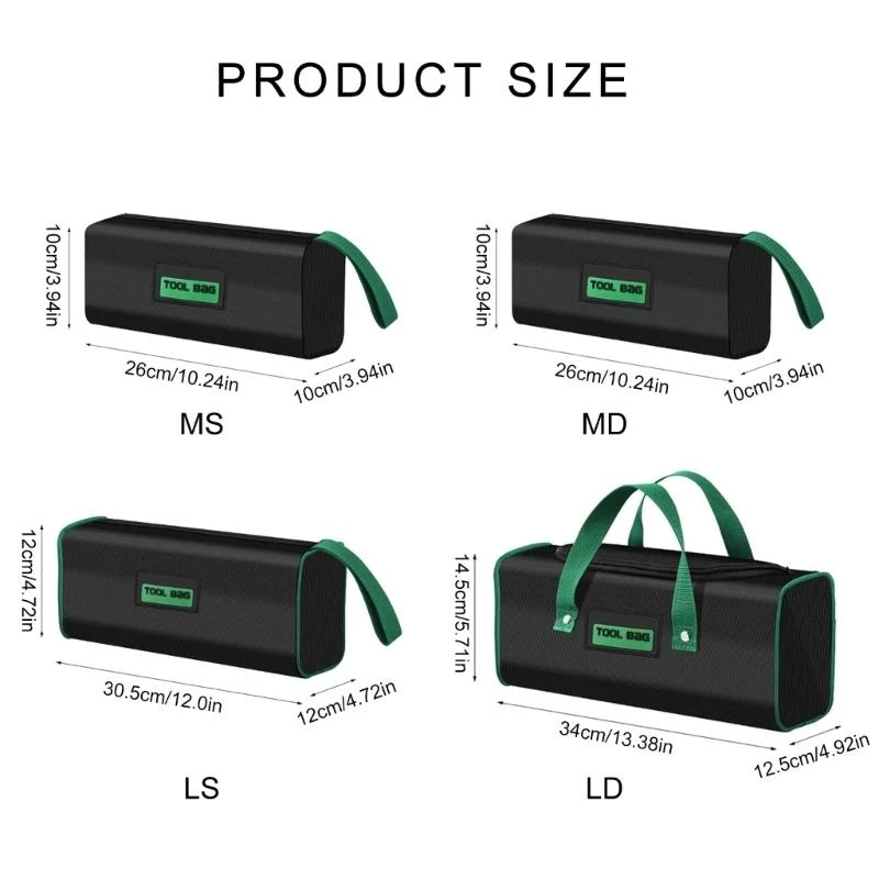 Oxford Cloth Tool Carriers Organizers Portable Handheld Bag Suitable for Handymen Electricians Tool Storage Organization