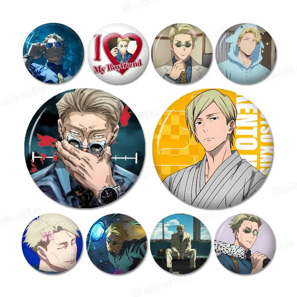 Anime-Figur Nanami Kento Blechpin-Anstecker, individueller Anime-Charakter, Old-School-Brosche, Cartoon-Kragenabzeichen, Schmuckgeschenk für Fans