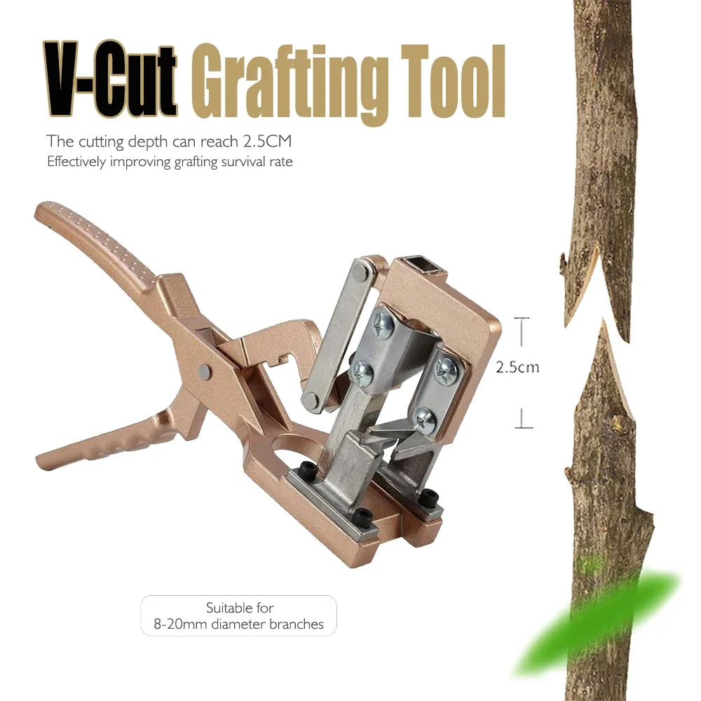 

Garden Pruning Shears V-Cut Grafting Shears Pruner Scissors Cutting Tool For Grafting Fruit Tree Nursery Tool Cut Depth 2.5cm