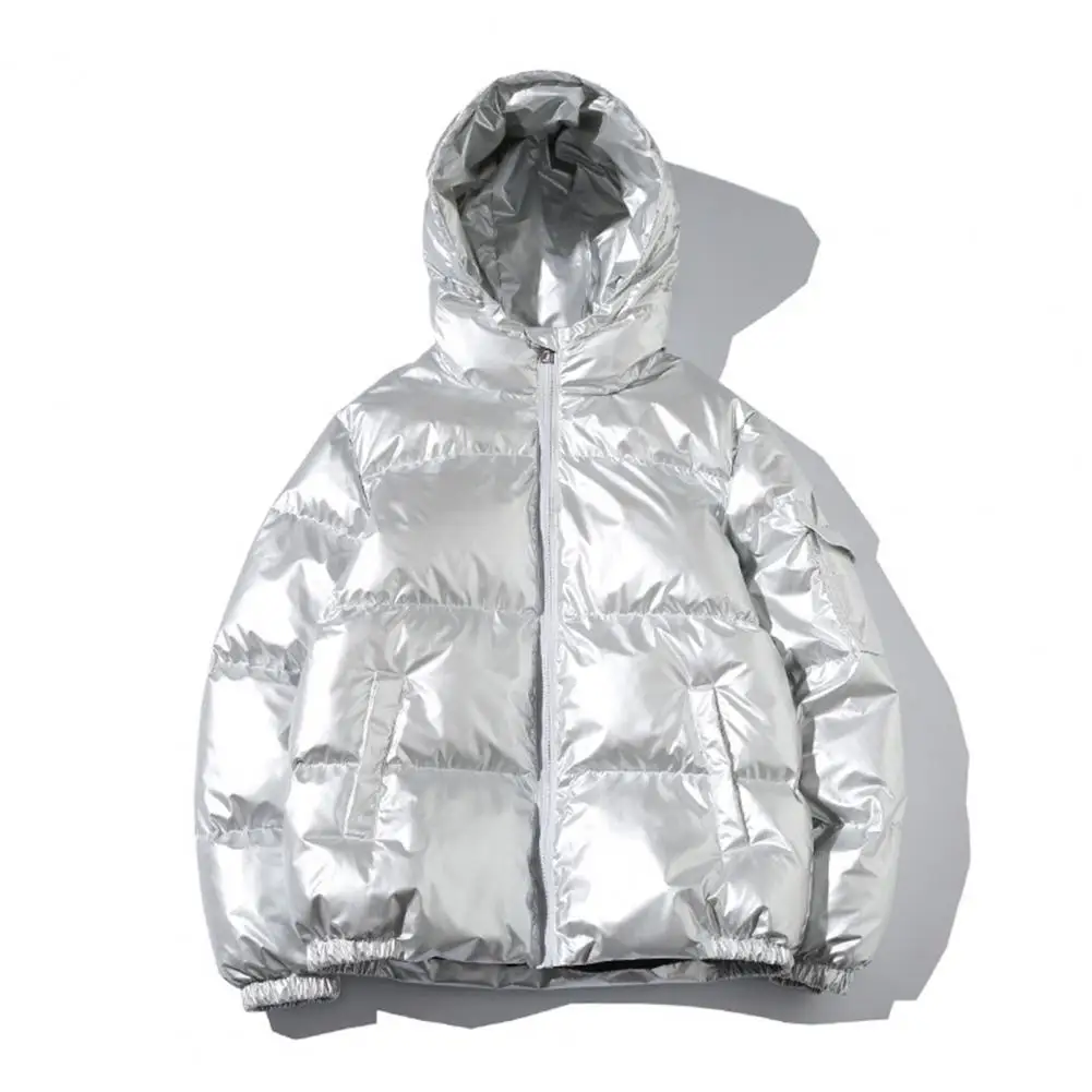 Helle Oberfläche Männer Parkas Mit Kapuze Baumwolle Gepolsterte Winter Casual Jacke Männlichen Hip Hop Mantel Männlichen Parkas Verdicken Mantel Winter Mantel