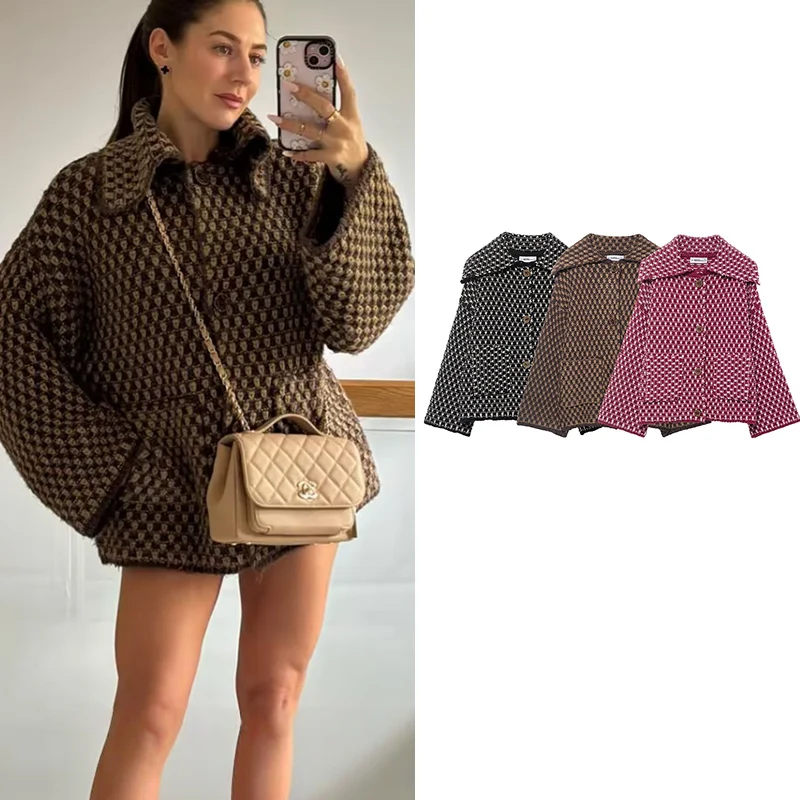 

2025 New Autumn Women's Sweater Jackets Fashion Loose Elegant Warm Women Cardigan Sweater Chic Street Travel Youth Sweater