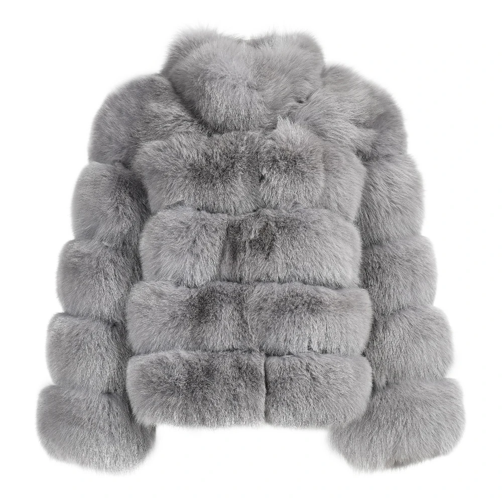 Jaxmonoy mulher real casaco de pele de raposa outono inverno trench quente jaqueta de pele natural senhoras moda outwear cor sólida luxo 2024 novo