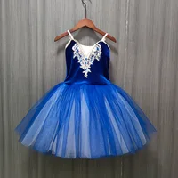 Falda de Ballet blanca del lago de los cisnes para mujer adulta, disfraz de actuación de baile, vestido de bailarina superior de terciopelo para niños y niñas