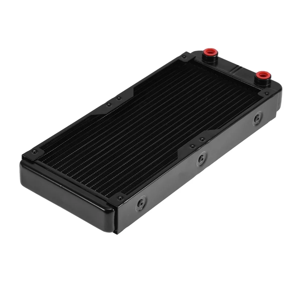 

High Performance G1/4 Port Water Cooling Cooler 240MM Size 18 Tubes CPU Heat Sink Heat Exchanger Liquid Cooling System