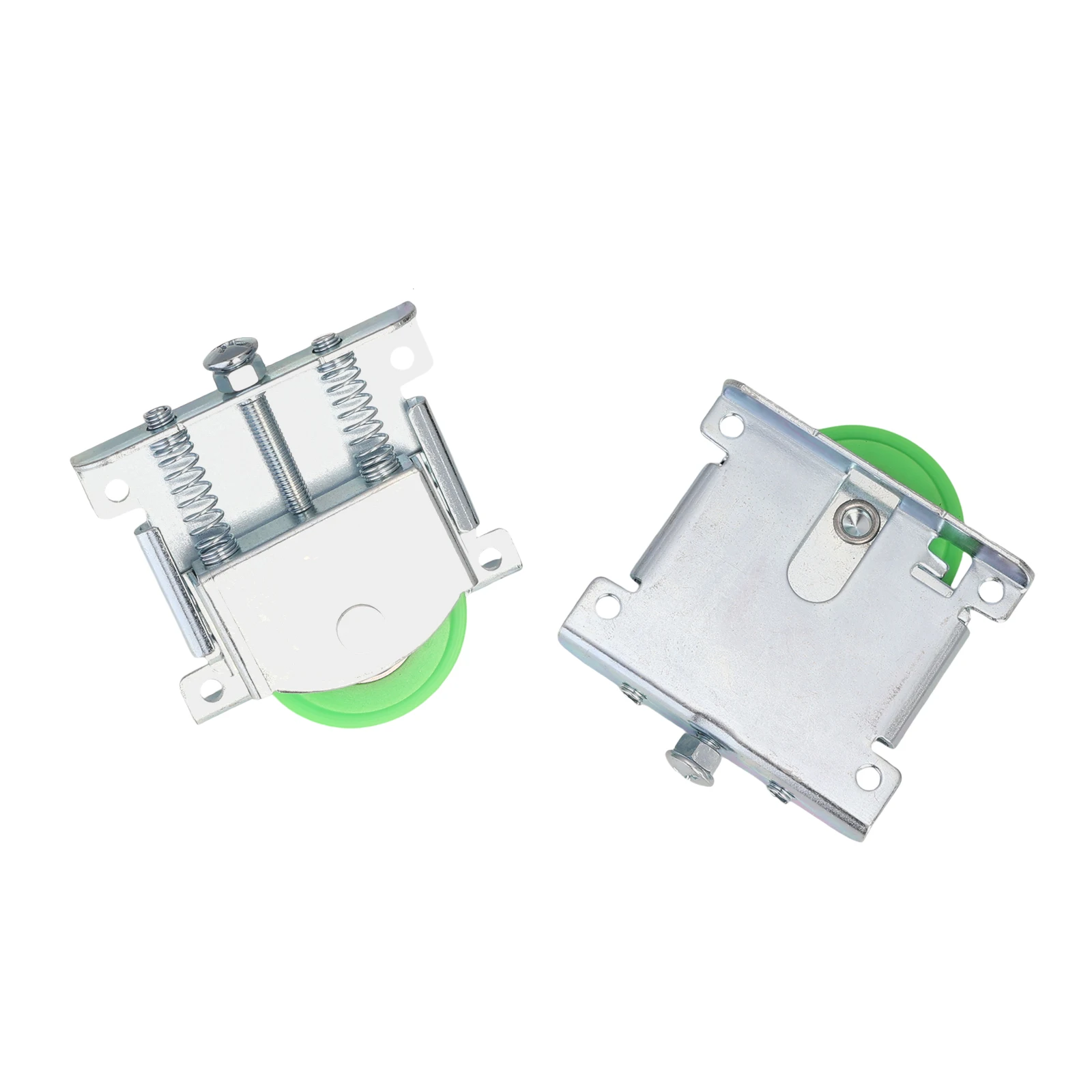 2pcs cabinet Sliding Door U-groove Pulley Casters Wardrobe Damped Silent Track Concaved Wheels Push-pull Spring Roller Bearing