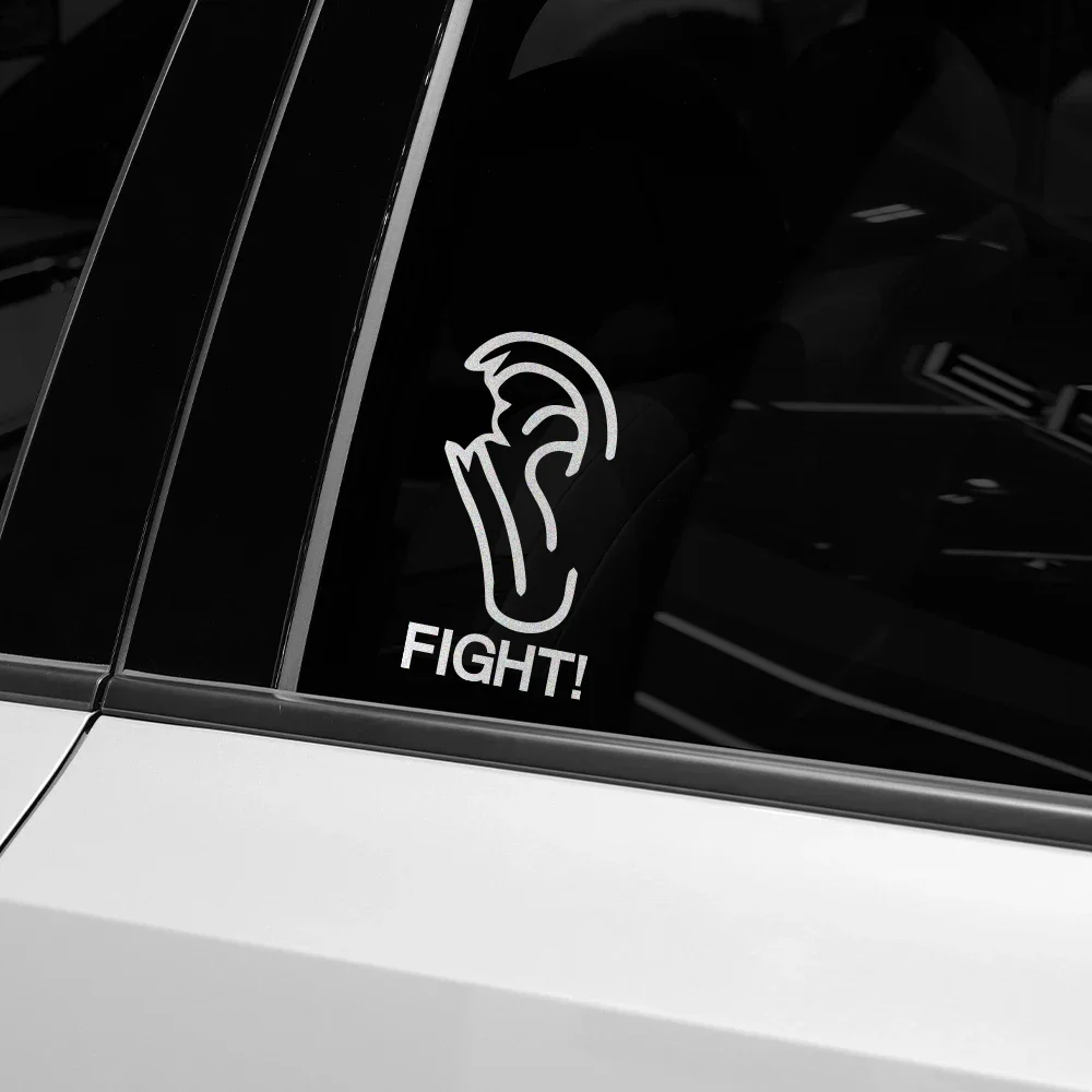 

Reflective Car Stickers FIGHT Auto Whole Body Waterproof Styling Decals Creative Car Decoration Auto Exterior Accessories