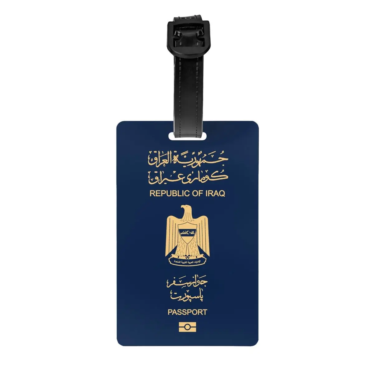 

Custom Iraq Passport Luggage Tag With Name Card Privacy Cover ID Label for Travel Bag Suitcase