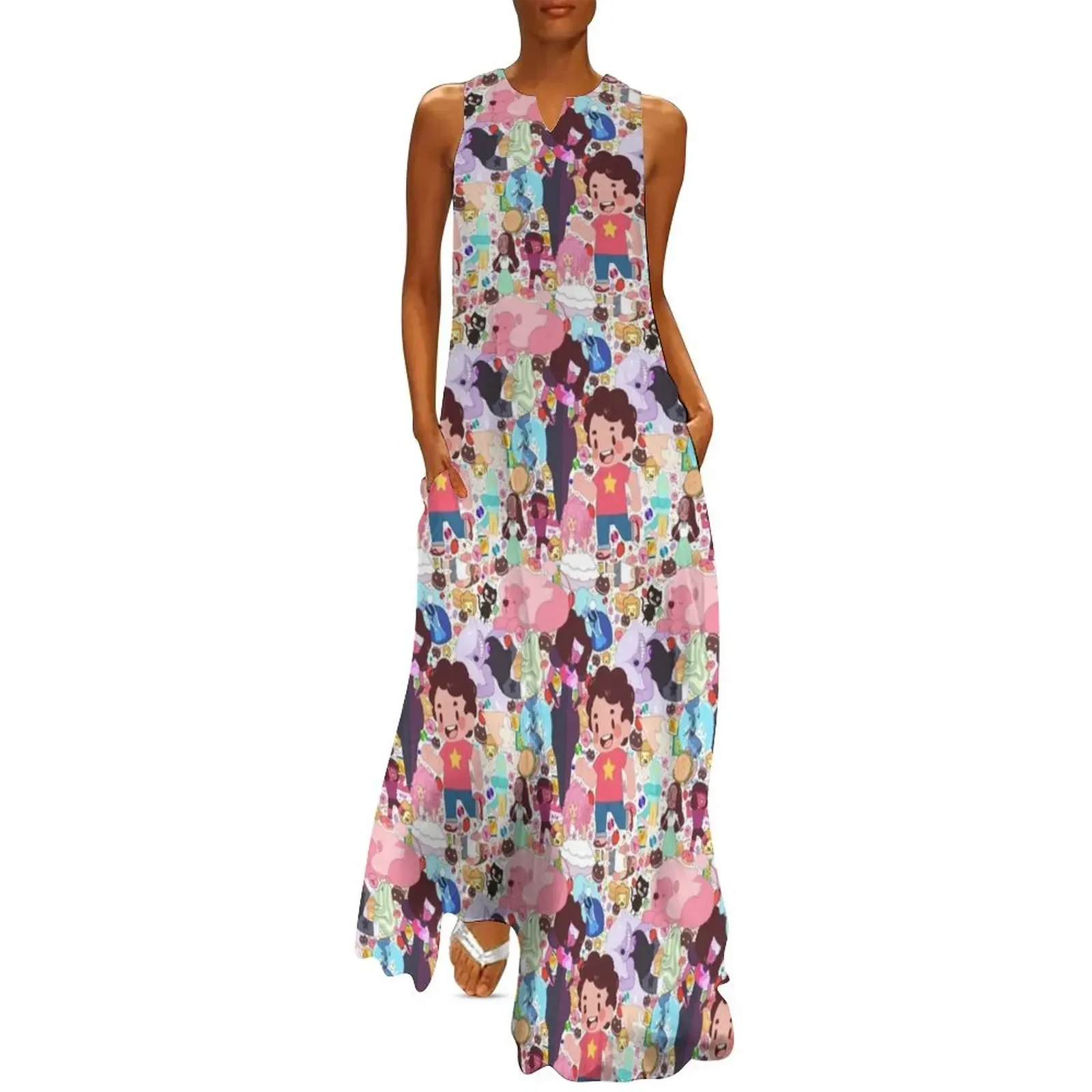 

Steven Universe Pattern Long Dress elegant party dresses for women 2025 Women's dress summer dresses party dresses woman Dress