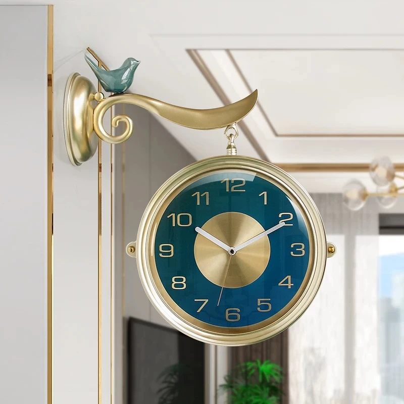 chinese style minimalist wall watch luxury vintage aesthetic modern wall watch creative living room reloj de pared home decor