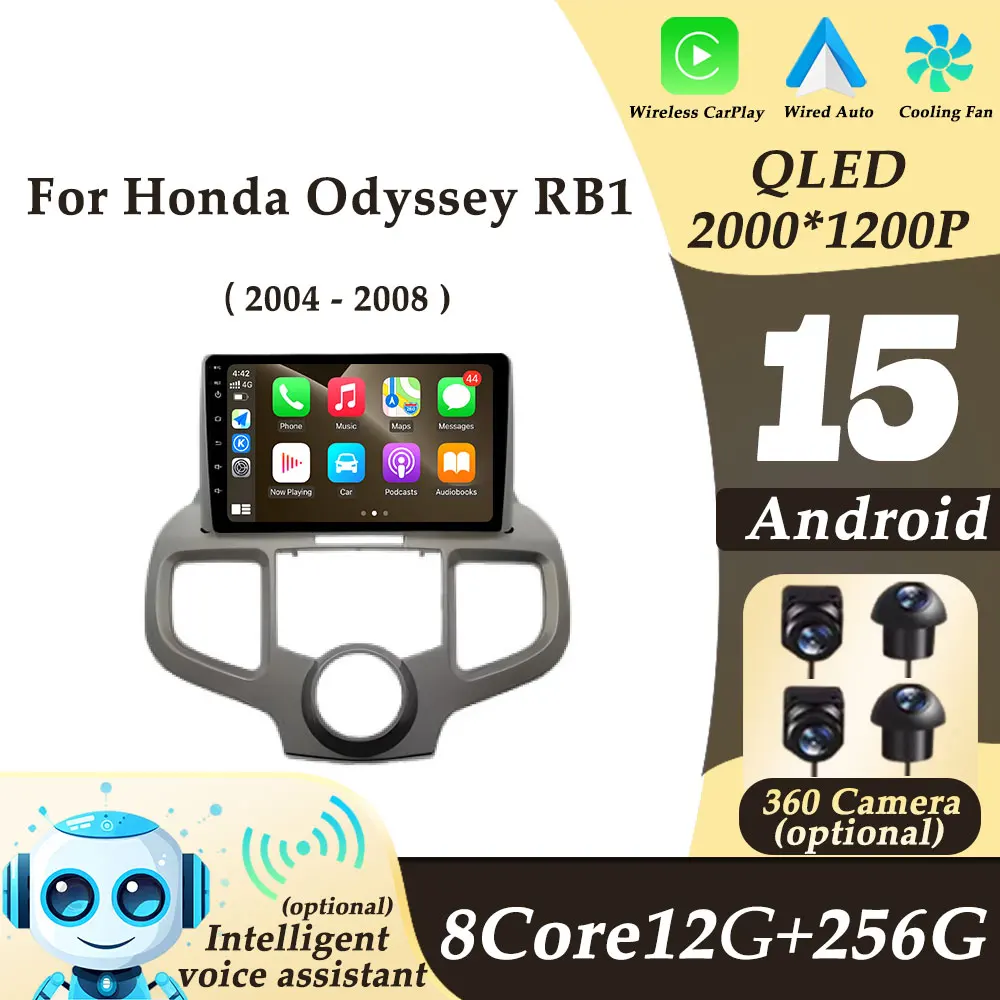 

10" for Honda Odyssey RB1 2004 - 2008 CarPlay Android 15 Car Radio Video Audio Multimedi Player Split Screen GPS Navi DSP WIFI