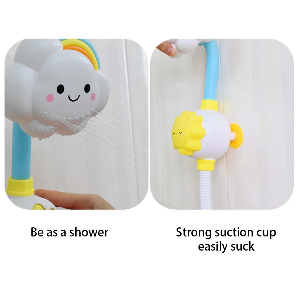 Children Bath Toy Adorable Shower Cartoon Bathing Wall Mounted Shower Spraying Sprinkler Bathroom Accessories