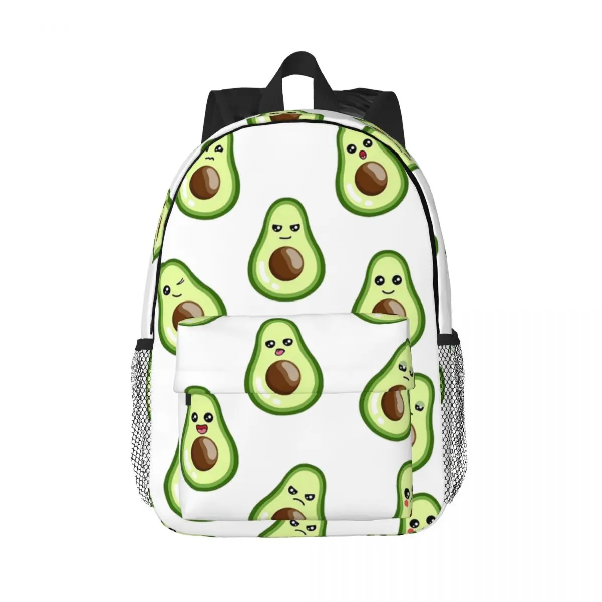 

Funny Avocado Emoticons Backpacks Teenager Bookbag Fashion Children School Bags Laptop Rucksack Shoulder Bag Large Capacity