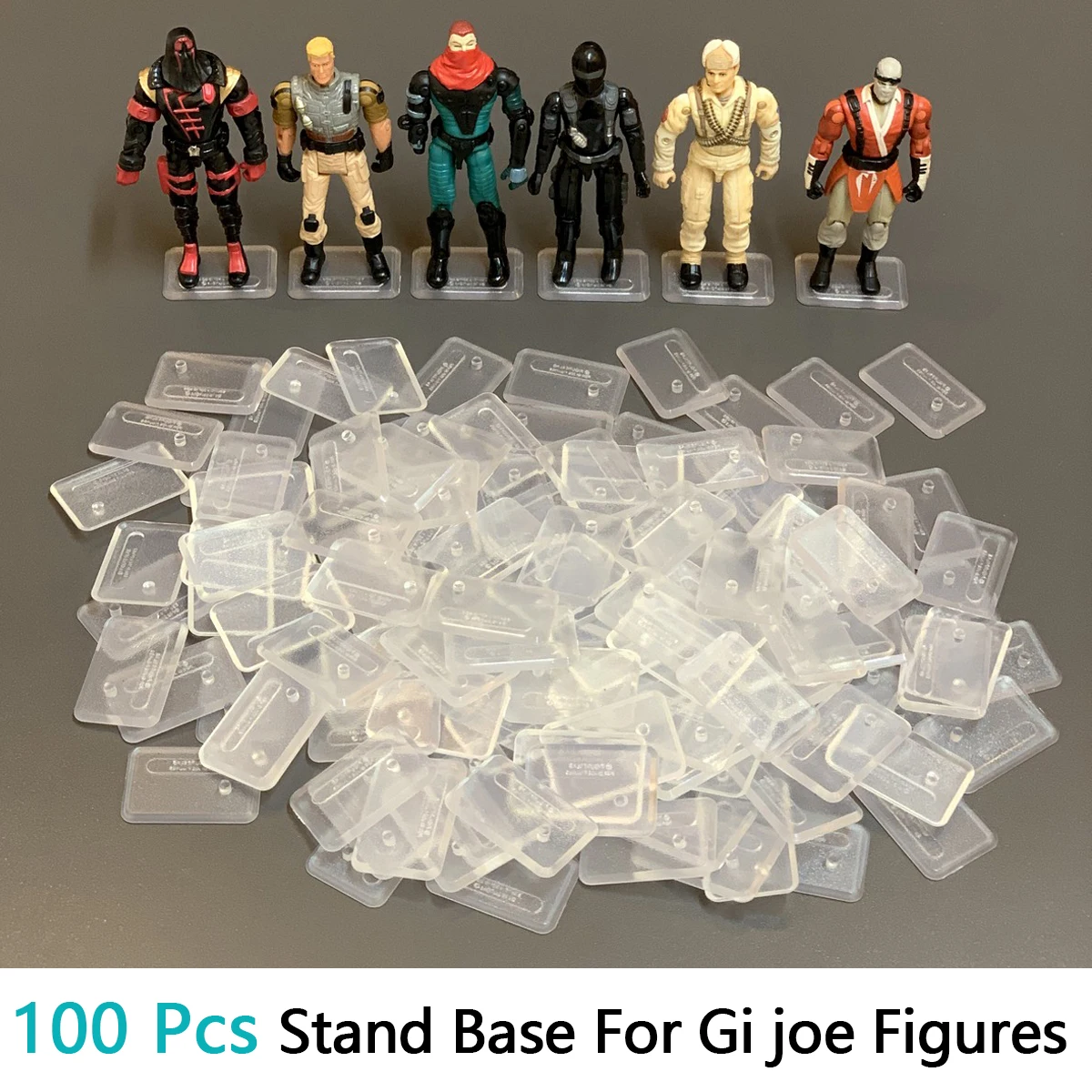 Soporte de exhibición estable, Base anticaída para coleccionables a escala de 3,75 pulgadas, figura GiJoe, Cobra Commander, ojos de serpiente, Diorama, fotografía