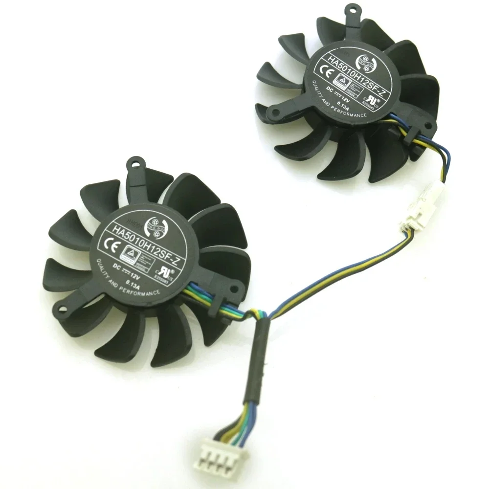 

HA5010H12F-Z DC12V 0.13A 50mm 4Pin 4Wire GPU Fan For MSI RX560 550 RX460 2G/4GT LP OC Graphics Card Cooler Cooling Fan