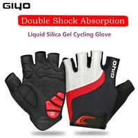 GIYO guantes de ciclismo medio dedo GEL a prueba de golpes transpirables resistentes al desgaste MTB bicicleta de carretera guantes para deportes al aire libre hombres mujeres mitones