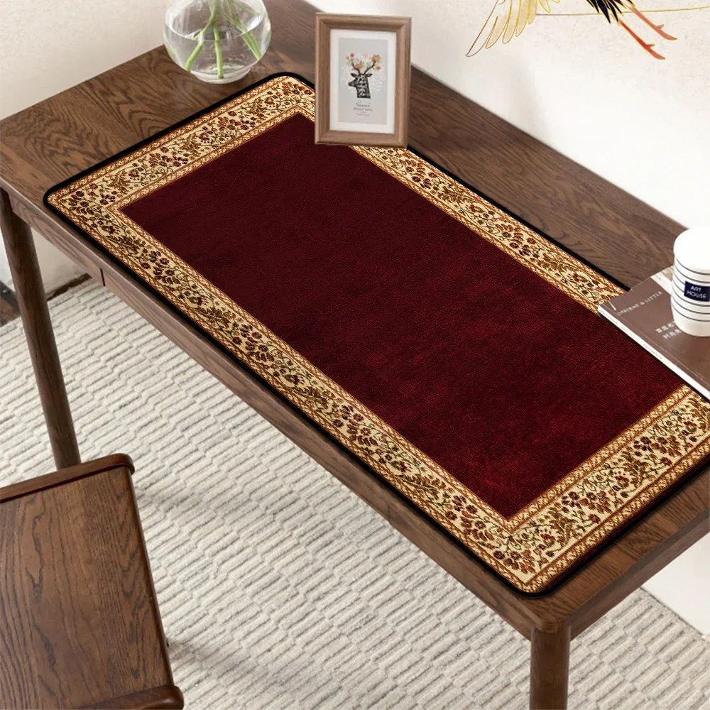 

Bohemian Red Persian Rug Mouse Pad XXL Moroccan Carpet Desk Mat Large Keyboard Pad GOffice Accessories for Laptop Table Pads