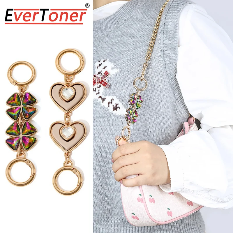 Accesorios de repuesto para correa de bolso de cadena extendida de aleación EverToner, adecuados para cadena de extensión de bolso Co-ch Nolita