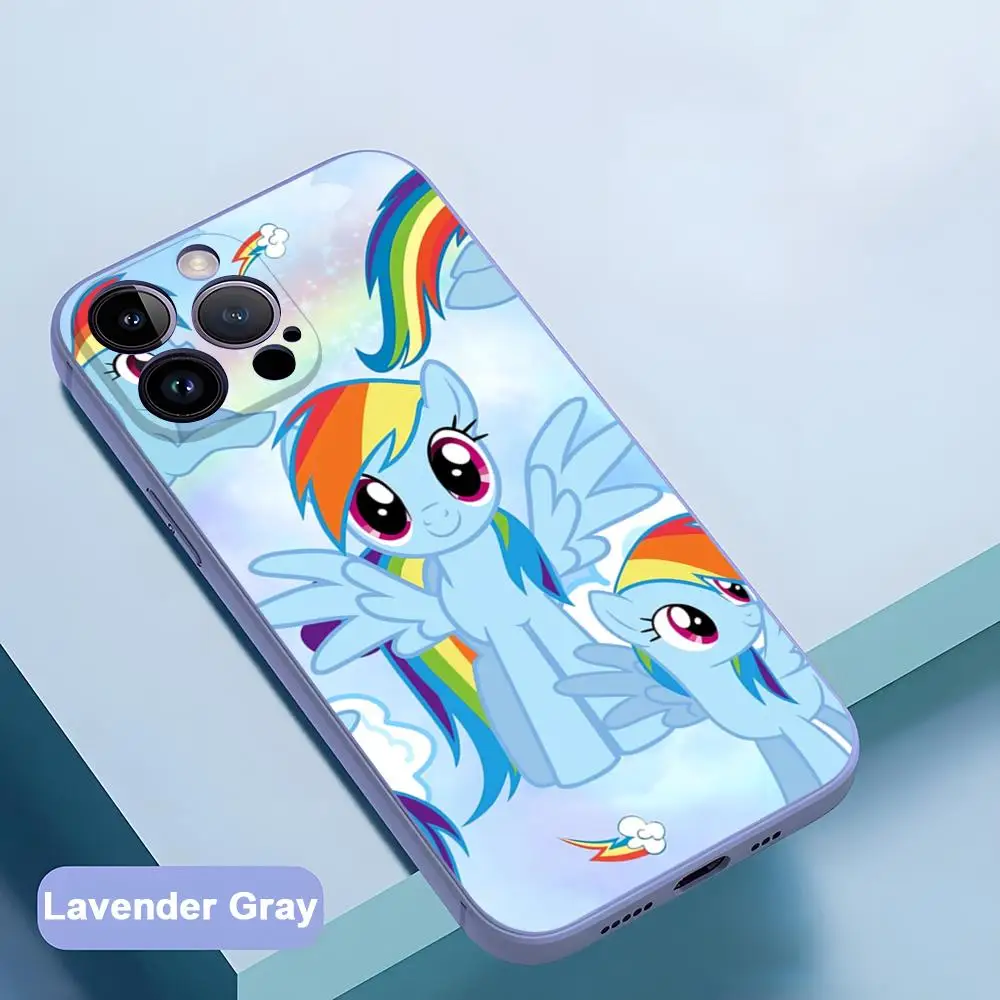 My L-LittleS PonyS Phone Case Lavender Gray For IPhone 12 11 14 Pro Max Mini Xs X Xr 7 8 6 6s Plus Se2020 Cover