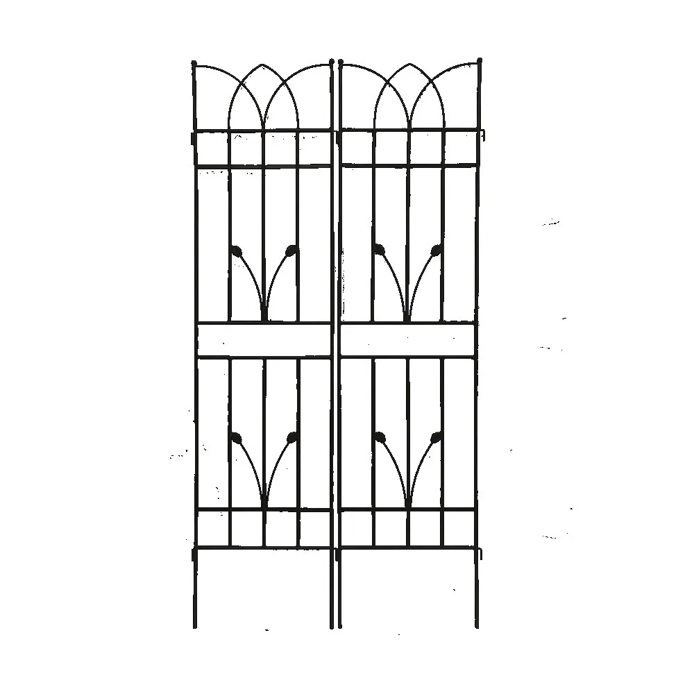

2 Pack Metal Garden Trellis 71" x 17.7" Rustproof Trellis for Climbing Plants Outdoor Flower Support Black