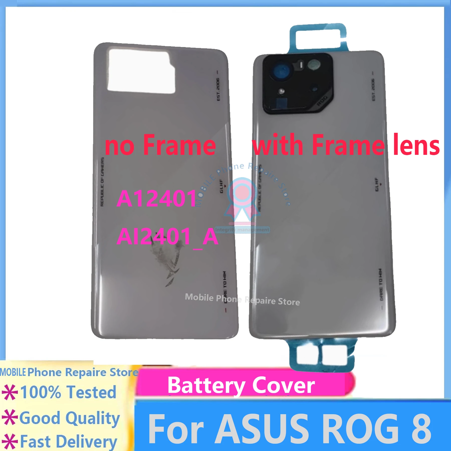 asus-rog-phone-8用オリジナル背面カバー-バッテリーカバー-ai2401-ai2401_a-ハウジングケース-リアドア-rog-8交換部品