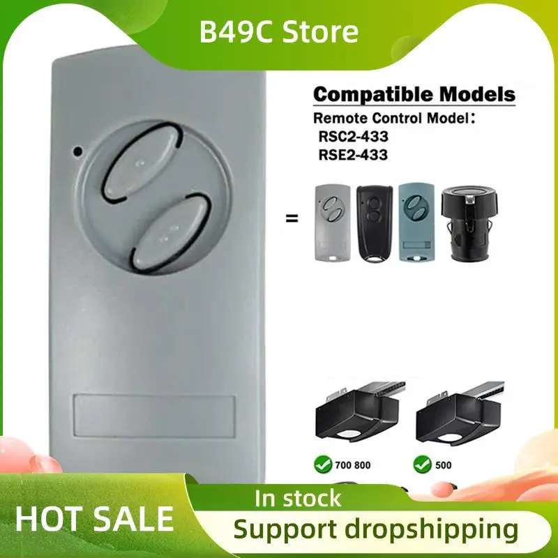 

B49C 3X устройство открывания гаражных ворот для ECOSTAR RSC2 RSE2 433 МГц пульт дистанционного управления для ECOSTAR RSC2-433 RSC2-433 электрический брелок для ворот