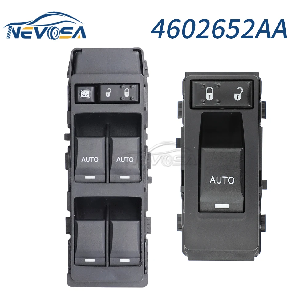 NEVOSA For Jeep Chrysler 300C Grand Cherokee Master Power Window Door Switch 04602781AA,4602786AA 4602652AA 04602781AA