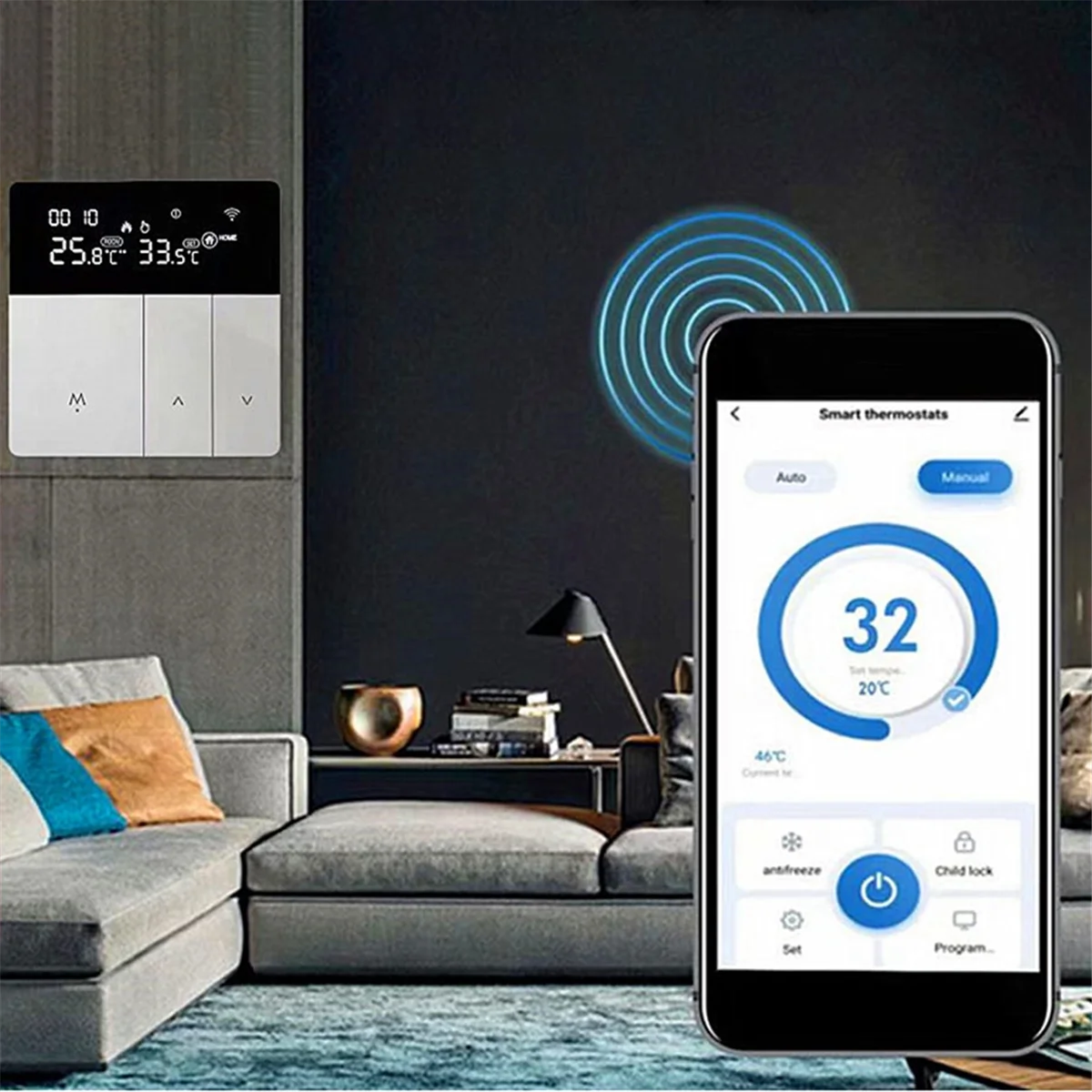 Tuya WiFi termostato acqua/riscaldamento a pavimento elettrico acqua caldaia a Gas temperatura intelligente telecomando vocale 16A