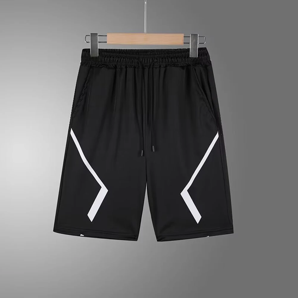 تنفس رياضية الرجال تشغيل السراويل الركبة طول سريعة الجافة المواد مستقيم السراويل نمط تنفس الصيف السراويل