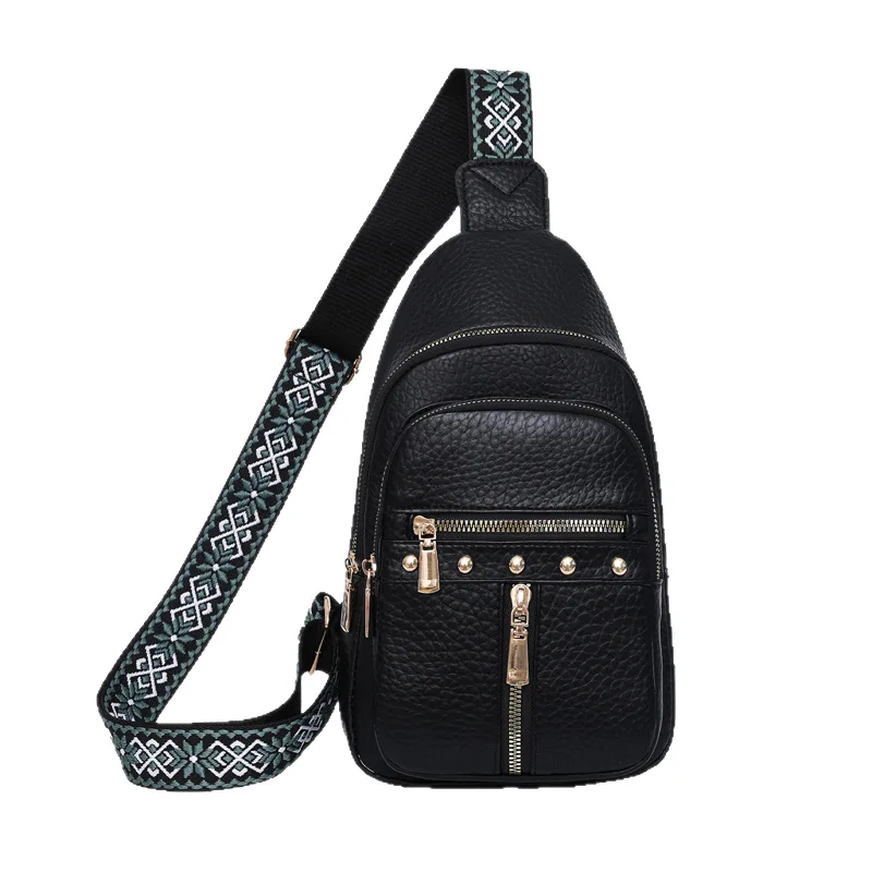 

Women's Breast Bag High Value Shoulder PU Versatile Breast Bag Casual Messenger Bag Travel Small Backpack Fashion Fanny Pack