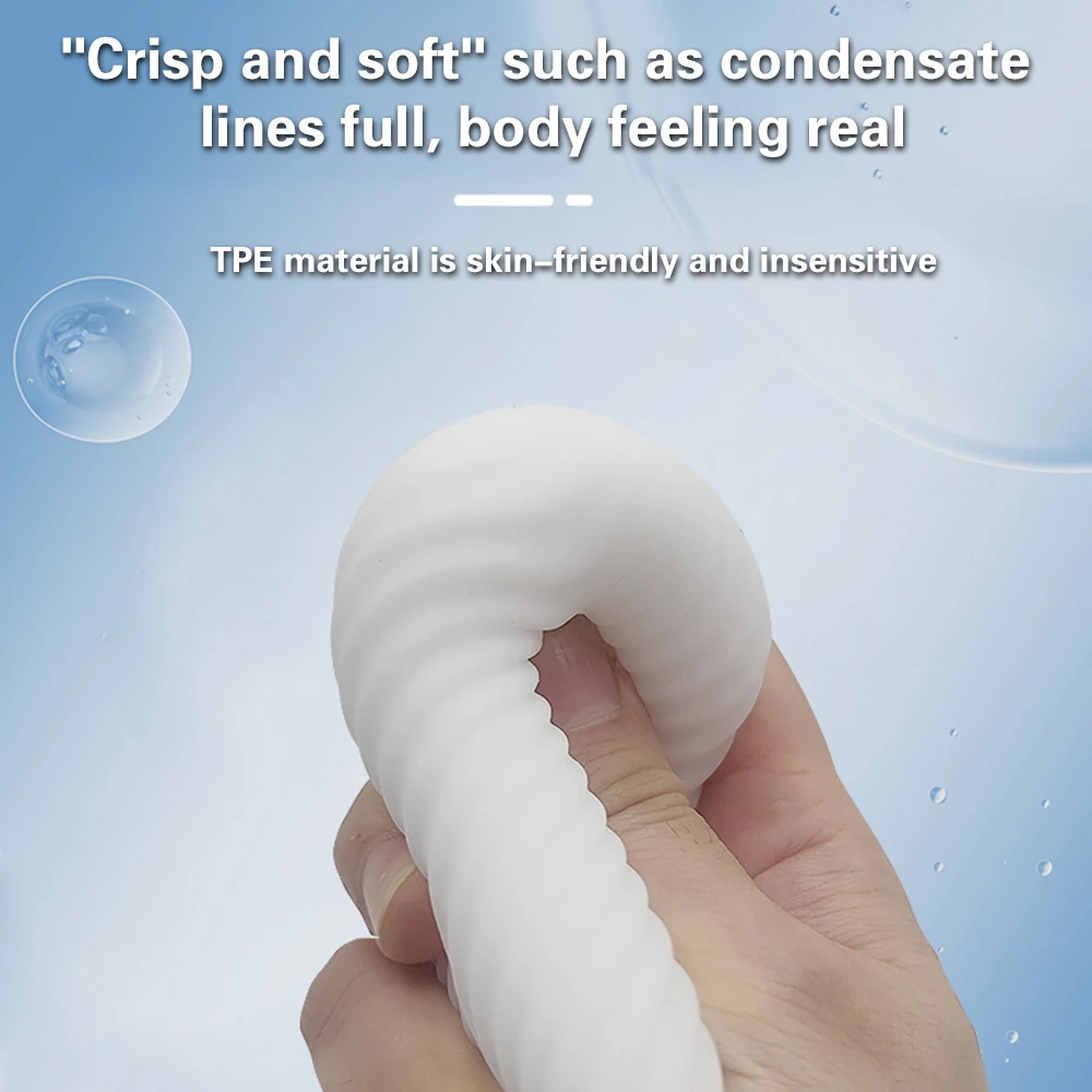 Male Masturbator Cup Portable Penis Trainer Penis Massage Adult Sex Toys Stretchy Silicone Vagina Egg Vacuum Pocket Cup for Men view 3