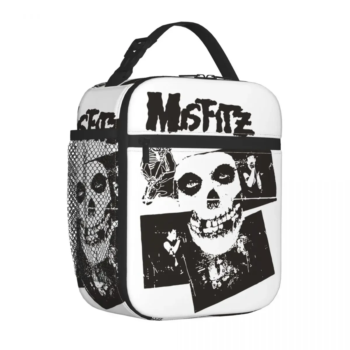 Misfits Skull Insulated Lunch Bags Thermal Meal Container Leakproof Tote Lunch Box Men Women College Outdoor