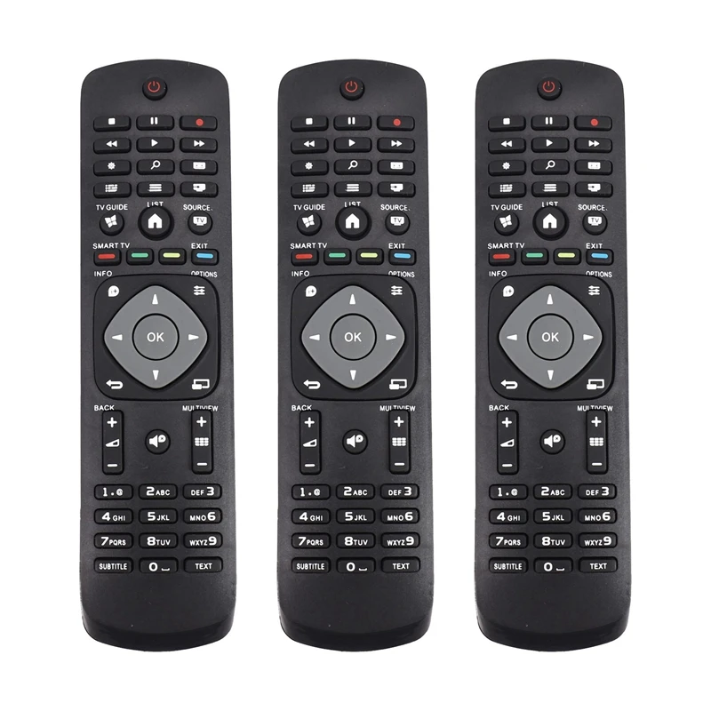 3X Smart Tv Remote Control Replacement For  55Pus6452/12 49Pus6031s/12 43Pus6031s/12 49Pfs4132/12 49Pfs4131/12