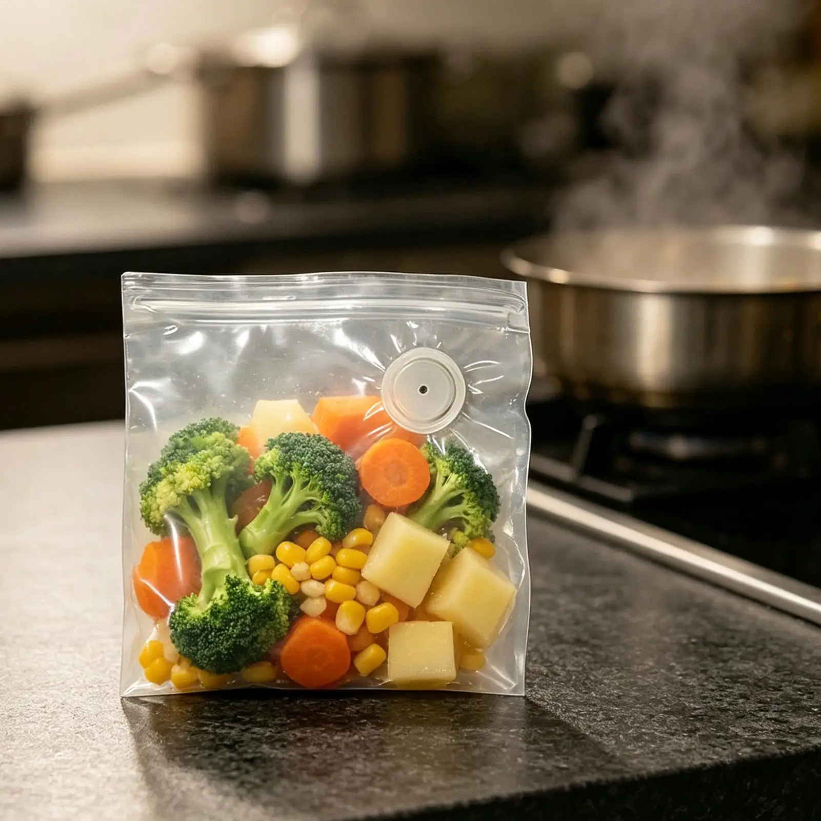 Vacuum Bags For Food 30 Pieces Reusable Leakproof Container Sous Vide Vacuum Food Bags For Meat Chicken Seafood Vegetables