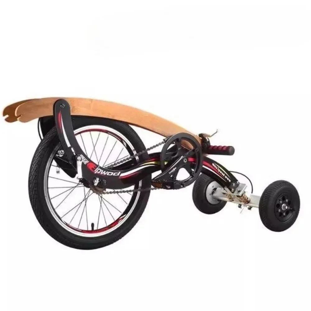 

Sports Car Outdoor Sports Exercise Car Three-wheel Seatless Folding Travel Pedal Standing Bicycle