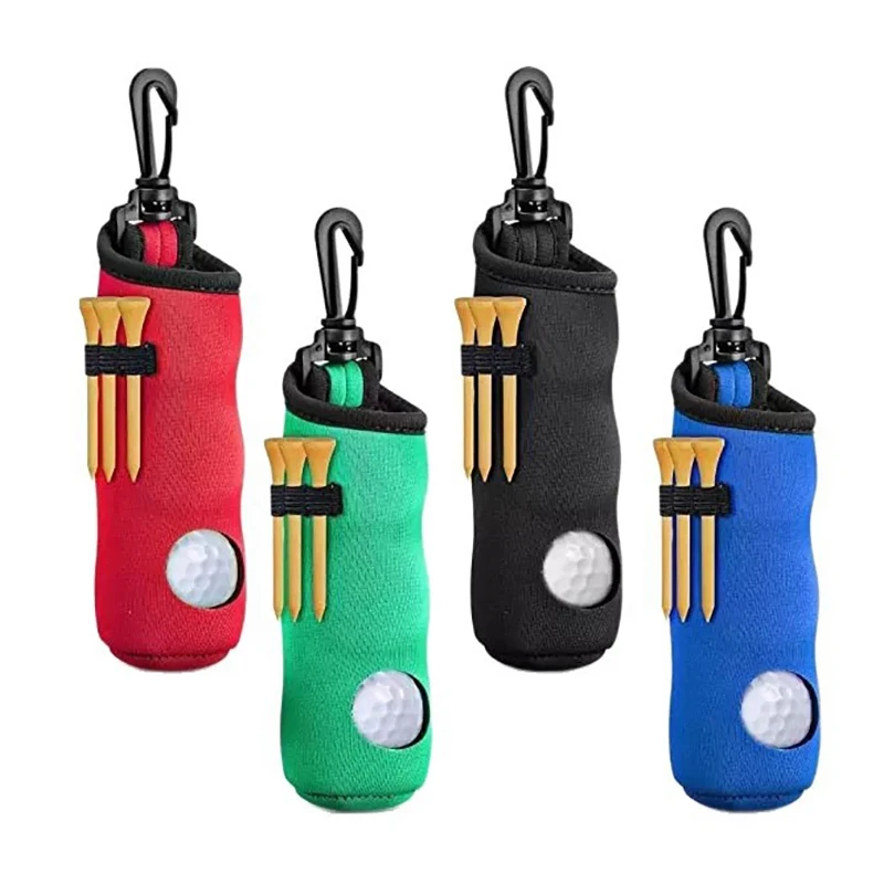 1pcs Golf Tee Holder Golf Ball Carry Bag Pouch Golf Ball Holder Keychain Belt Clip Golf Gifts Accessories image 3