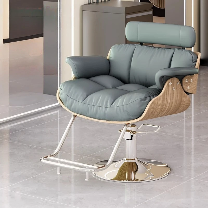 

Simple Trendy Barber Chairs Exquisite Beauty Premium Nordic Salon Chairs Design Elegant Silla Para Lashista Salon Furniture