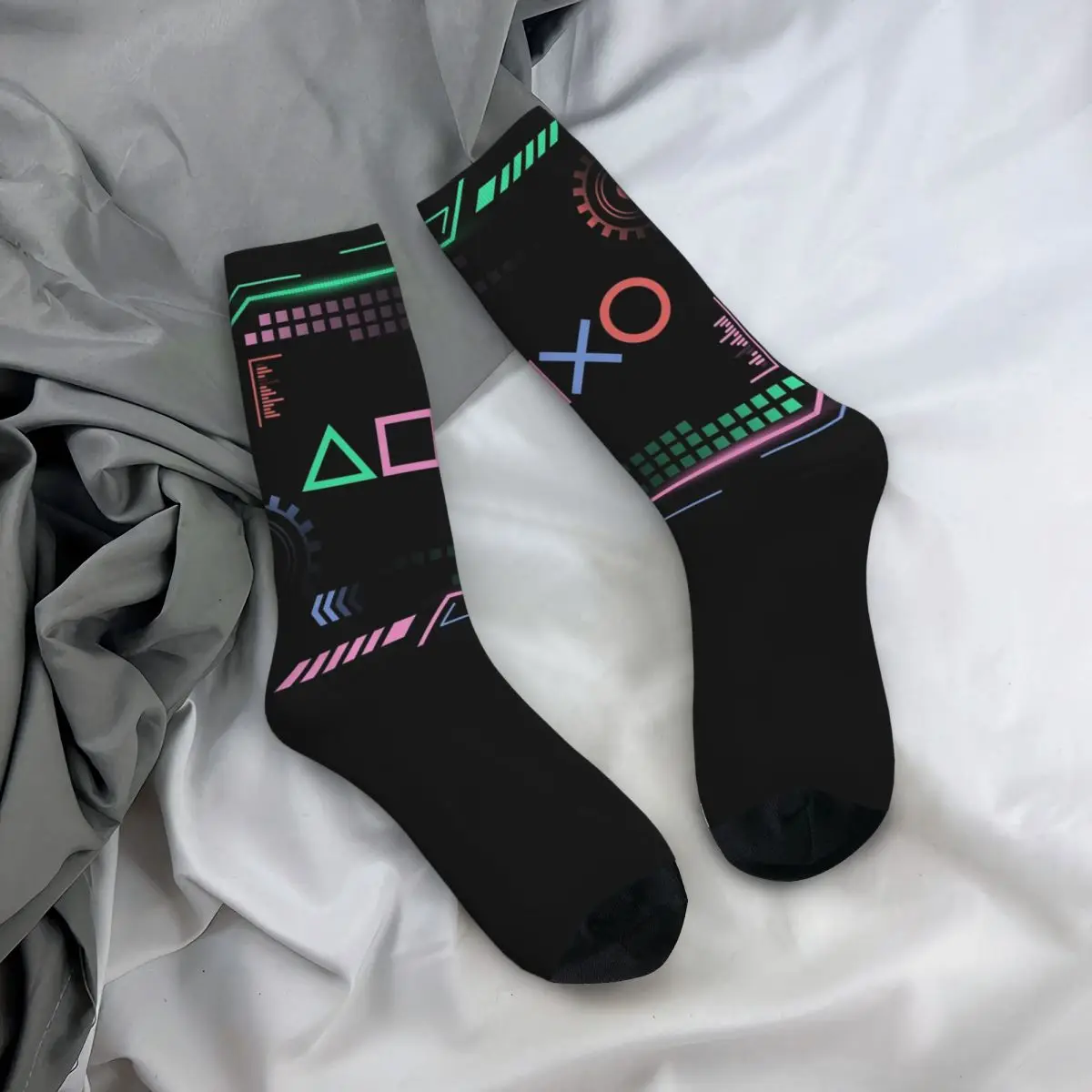 جوارب Gamer Li Socks Harajuku الممتصة للعرق، جوارب طويلة لجميع المواسم لهدايا عيد الميلاد للجنسين